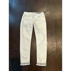 Nwt Miss Me Women's White Jeans b42